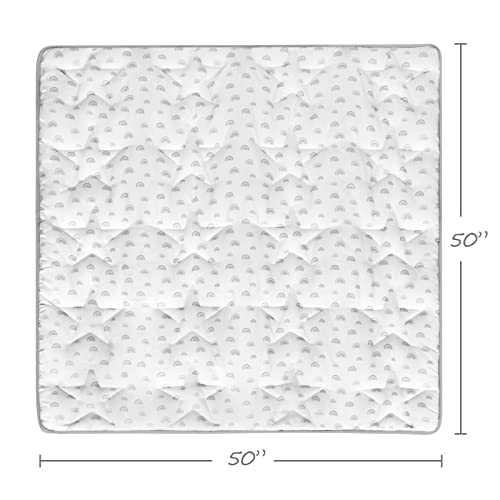 Baby Playpen Mat, 50x50 Play mat for playpen, Fit for TODALE and LIAMST Baby Playpen, Portable Baby Play Mat, Baby Crawling Mat, Non-Slip Foldable Floor Activity Mat