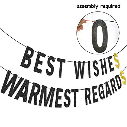 Best Wishes Warmest Regards Banner for Schitt's Greek Theme Birthday Party Decorations