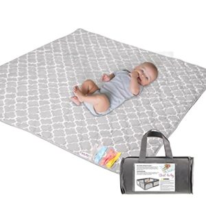 dad-baby playpen mat 50×50 play mat for playpen baby play mats for floor fit for todale baby playpen,one-piece crawling mat non slip cushioned baby mats for playing 50×50 inches(moroccan gray)…