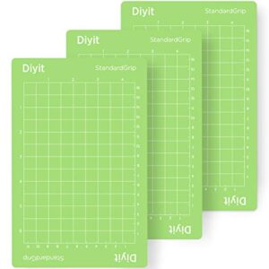 Diyit Standardgrip Cutting Mat for Cricut Joy(4.5x6.5 Inch, 3 Pack)Joy Mat Adhesive Cutting Mats for Cricut Joy Accessories for Creative DIY Works