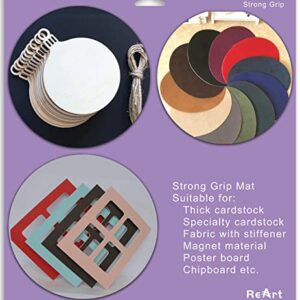 ReArt Cutting Mat Variety 6 Packs Adhesive Replacement - Strong, Standard, Light Grip Suit for Cricut Maker/Explore Air 2/Air/One - 12in x 12in x 3 Packs, 12in x 24in x 3 Packs.