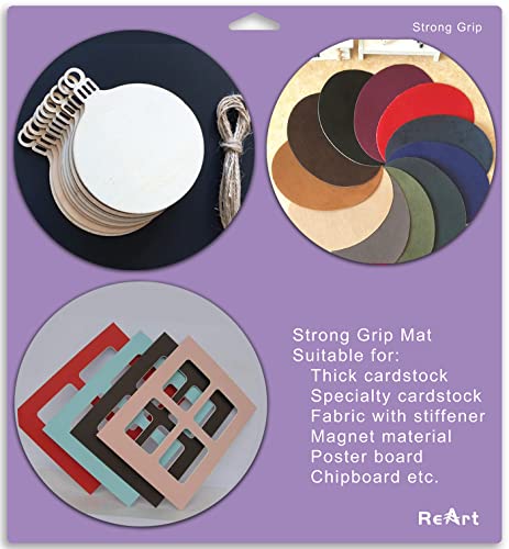 ReArt Cutting Mat Variety 6 Packs Adhesive Replacement - Strong, Standard, Light Grip Suit for Cricut Maker/Explore Air 2/Air/One - 12in x 12in x 3 Packs, 12in x 24in x 3 Packs.