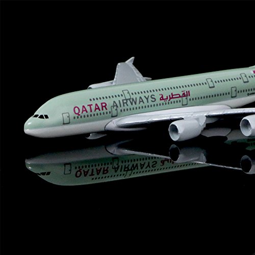 24-Hours Qatar Airways Company Q.C.S.C. A380 Alloy Metal Airplane Models Die-cast 1:400