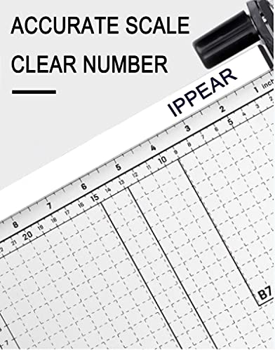 Paper Cutter for Cardstock Heavy Duty 12 inch, 12" Cut Length Guillotine Paper Trimmer for Cardstock Metal Base, 12 Sheets Capacity, for Home Office Classroom School