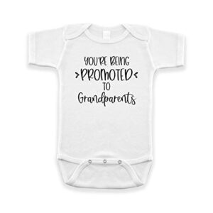 Pineapple Pancake Kids Pregnancy Announcement For Grandparents - You’re Being Promoted To Grandparents Infant Bodysuit