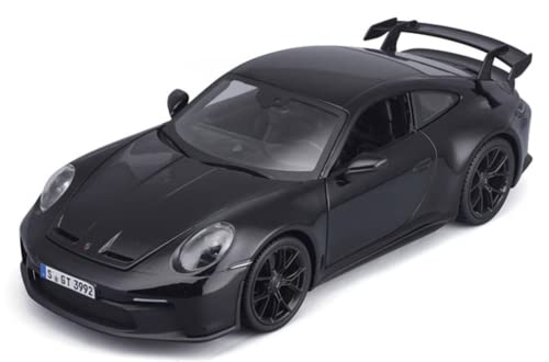 Maisto - 1/18 Scale Model Compatible with Porsche 911 GT3 2022 Die-Cast Scale Model Replica Miniature (Black)