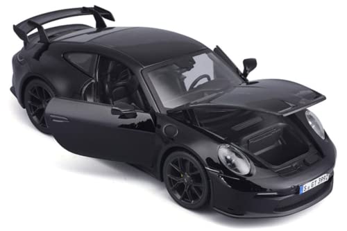 Maisto - 1/18 Scale Model Compatible with Porsche 911 GT3 2022 Die-Cast Scale Model Replica Miniature (Black)