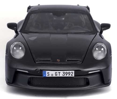 Maisto - 1/18 Scale Model Compatible with Porsche 911 GT3 2022 Die-Cast Scale Model Replica Miniature (Black)