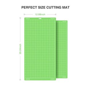 Monicut 12x24 Standardgrip Cutting Mat for Cricut Maker 3/Maker/Explore 3/Air 2/Air/One, 3 Pcs Non-Slip Flexible Cutting Mats for Crafts, Quilting, Sewing and all Arts