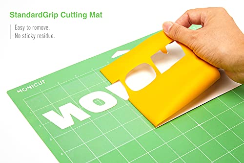 Monicut 12x24 Standardgrip Cutting Mat for Cricut Maker 3/Maker/Explore 3/Air 2/Air/One, 3 Pcs Non-Slip Flexible Cutting Mats for Crafts, Quilting, Sewing and all Arts