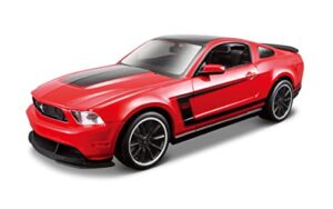 maisto 1:24 scale assembly line 2012 ford mustang boss 302 die-cast vehicle (colors may vary)