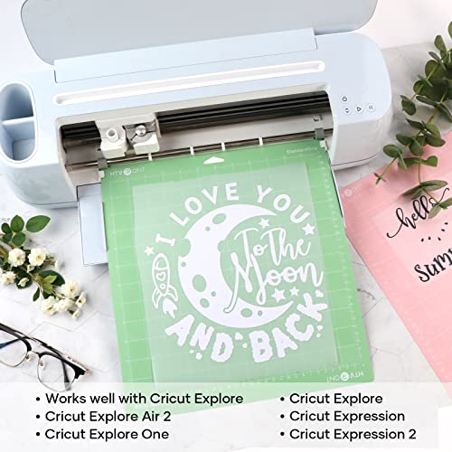 HTVRONT Variety Cutting Mats for Cricut, 2 Pack Cutting Mats 12x12 for Cricut Maker/Maker 3/Explore 3/Air/Air 2/One (LightGrip, StandardGrip), Cutting Mats Replacement Accessories for Cricut