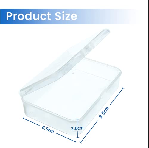 Snap Tight Plastic Storage Box of 9 Packs, Box for Casing Accessories, Ornaments, Utensils, Beads, and Stationary.