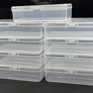 Snap Tight Plastic Storage Box of 9 Packs, Box for Casing Accessories, Ornaments, Utensils, Beads, and Stationary.