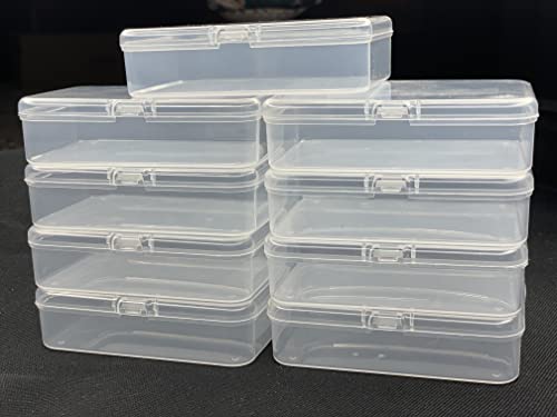 Snap Tight Plastic Storage Box of 9 Packs, Box for Casing Accessories, Ornaments, Utensils, Beads, and Stationary.