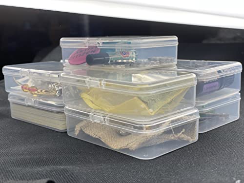 Snap Tight Plastic Storage Box of 9 Packs, Box for Casing Accessories, Ornaments, Utensils, Beads, and Stationary.