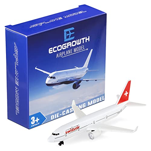 EcoGrowth Model Planes Swiss Plane Airplane Model Airplane Toy Plane die-cast Planes for Collection & Gifts for Christmas, Birthday