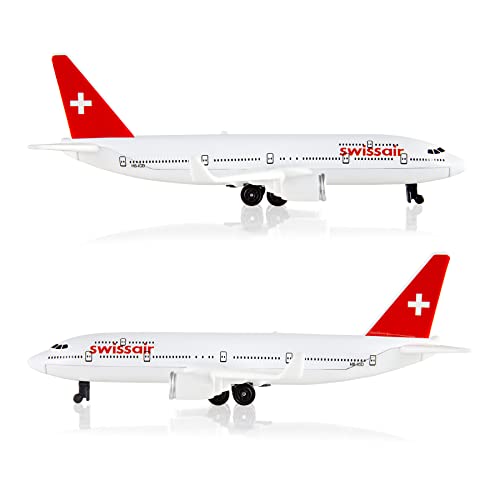 EcoGrowth Model Planes Swiss Plane Airplane Model Airplane Toy Plane die-cast Planes for Collection & Gifts for Christmas, Birthday