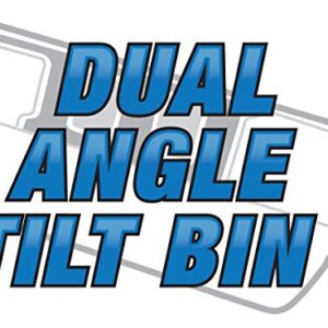 Performance Tool W5169 32-inch Rail Set for Dual Angel Tilt Parts Bins (2 pack), White