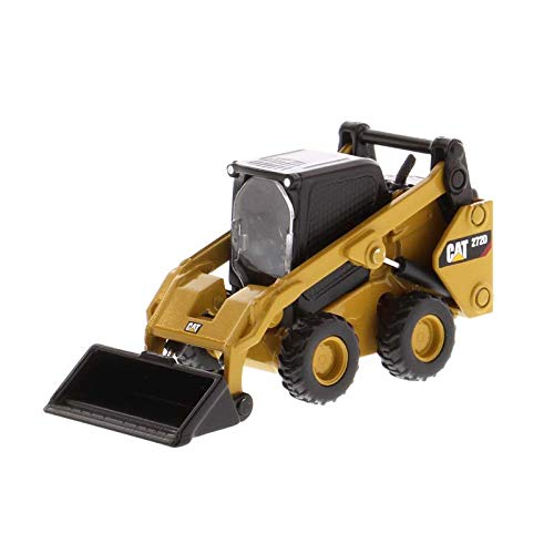 Set of 2 Pieces CAT Caterpillar 272D2 Skid Steer Loader and CAT Caterpillar 297D2 Multi Terrain Track Loader with Accessories 1/64 Diecast Models by Diecast Masters 85609