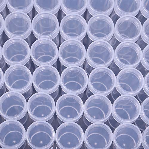 Transparent Storage Box w/ 60 Slots Plastic Beads Storage Container Box Multi Storage Jars Diamond Nail Art Accessory Box DIY Art Craft Diamond Painting Box Small Parts Beads Jewelry Organization Case