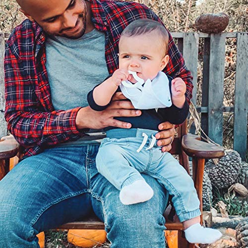 green sprouts Muslin Stay-Dry Teether Bibs & Burp Cloths Set Made from Organic Cotton (6Piece), Gray Koala