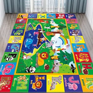 kentaly baby play mat for floor, baby crawling mat soft surface toddler playmat for babies, baby mat non-toxic foldable non-slip tummy time mats for infants girls boys (78.7 x 59 inch)