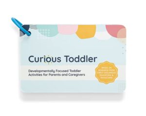 curious toddler™ activity cards | 40+ activities for toddler & me (12-24 months) | developmentally-focused and stimulating creative playtime ideas | bonus: two recipes for dough & dyed pasta