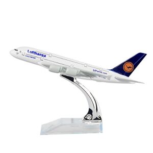 24-hours germany deutsche lufthansa ag a380 solid metal alloy model aircraft