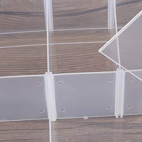 OLEQE Transparent storage box, clear plastic jewelry bead storage box container process organizer case tools'