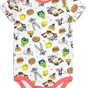 Warner Bros. Looney Tunes Newborn Baby Boy Girl 5 Pack Bodysuit (6-9 Months)