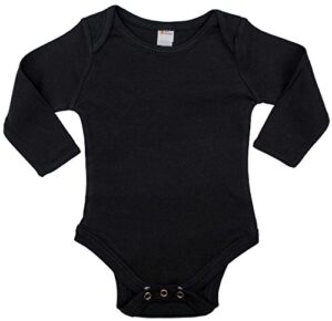 earth elements baby long sleeve bodysuit 6-12 months black