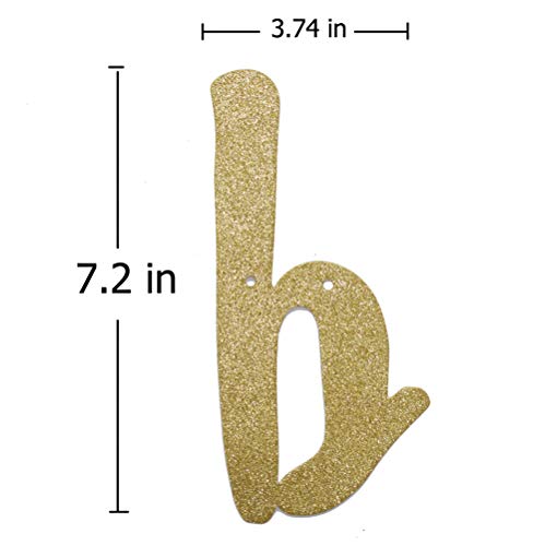 A Baby is Brewing Gold Glitter Banner Sign Garland for Baby Boy, Girl or Gender Reveal Baby Shower Party Decorations Supplies Cursive Bunting Photo Booth Props