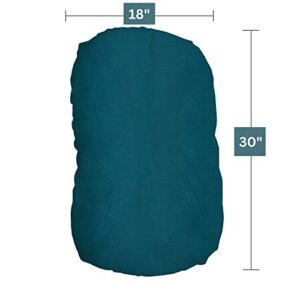 Max&So Baby Lounger Cover for Newborn - Infant Lounger Pillow Cover with Removable, Snug-Fitting Design - Ultra-Soft Cotton Cover for Newborn Lounger Pillow - Baby Nest Cover - Jade - Cover Only