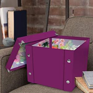 Snap-N-Store Storage Box, x-Small - 8 x 5.75 Inches, Berry (SNS01924)