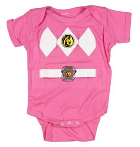 power rangers pink baby ranger romper onesie (12-18 months)