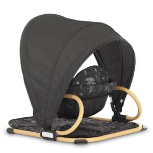 Dream On Me Snug N' Play Floor Seat and Canopy, Black/White