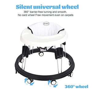 The Foldable Baby Walker, Suitable for 66-80cm Height Wheeled Baby boy and Girl Walker, Mute Anti-Rollover Baby Walker, Avoid Bicycle Rollover, Foldable Baby Chair