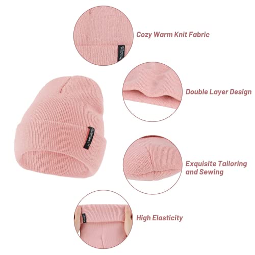 Zando Unisex Baby Beanie Cute Kids Beanie Warm Soft Baby Winter Hat for Baby Boy Beanie Toddler Beanies for Boys Girls Winter Hats for Boys Beanie Newborn Hats Infant Beanie Pure Red Beanie 3-8 Years