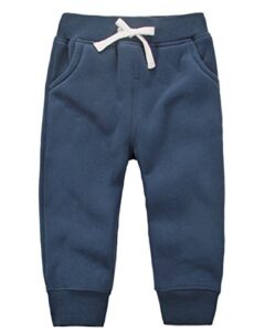 deley unisex kids pants winter trousers baby bottoms sweatpants 1-5 years dark blue size 5y
