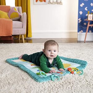 Bright Starts Tiki Bar Baby Activity Gym & Tummy Time Mat with Bar and 3 , Newborn to 3 Years