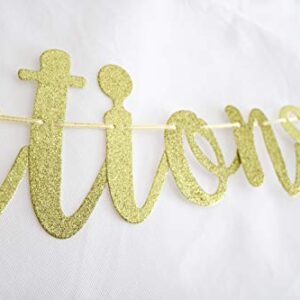 Congratulations Banner - Graduation Wedding Engagement Bridal Shower Baby Shower Housewarming Party Banner Sign,2020 Pennant Flags Garland Photo Props for Graduation Party Favors(Gold Glitter).