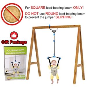 OUTINGPET Doorway Jumper Swing Bumper Jumper Exerciser Set with Door Clamp Adjustable Strap for Toddler Infant 6-24 Months