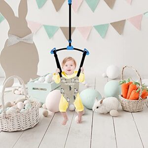 OUTINGPET Doorway Jumper Swing Bumper Jumper Exerciser Set with Door Clamp Adjustable Strap for Toddler Infant 6-24 Months