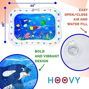 Hoovy Tummy Time Water Mat Baby Water Play Mat, Fill ‘N Fun Water Play Mat for Children and Infants, Fun Colorful, Play Mat Baby