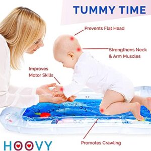 Hoovy Tummy Time Water Mat Baby Water Play Mat, Fill ‘N Fun Water Play Mat for Children and Infants, Fun Colorful, Play Mat Baby