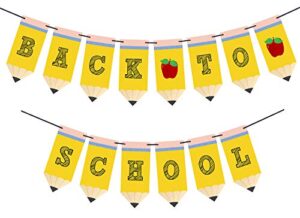 back to school pencil banner – first day of school banner – back to school banner – classroom decor – teacher banner – back to school party decorations