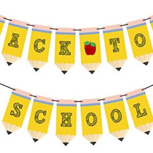 Back to School Pencil Banner - First Day of School Banner - Back to School Banner - Classroom Decor - Teacher Banner - Back to School Party Decorations