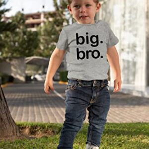 Big Brother Shirt, Big bro Shirt, Big Brother Announcement Shirt, Big Brother t Shirt Toddler (Light Gray, 18 Months)