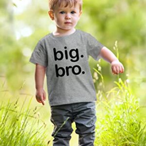 Big Brother Shirt, Big bro Shirt, Big Brother Announcement Shirt, Big Brother t Shirt Toddler (Light Gray, 18 Months)